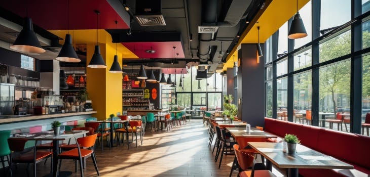 9 أفكار لتصميم ديكورات المطاعم Restaurant Decorations