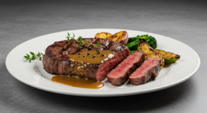 دجاج بالأعشاب مع البطاطا المشوية