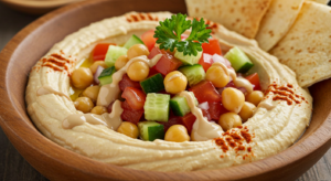 سلطة الحمص بالطحينة