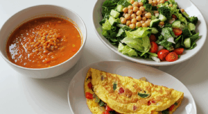 خيارات عشاء خفيفة للرجيم بالمكونات