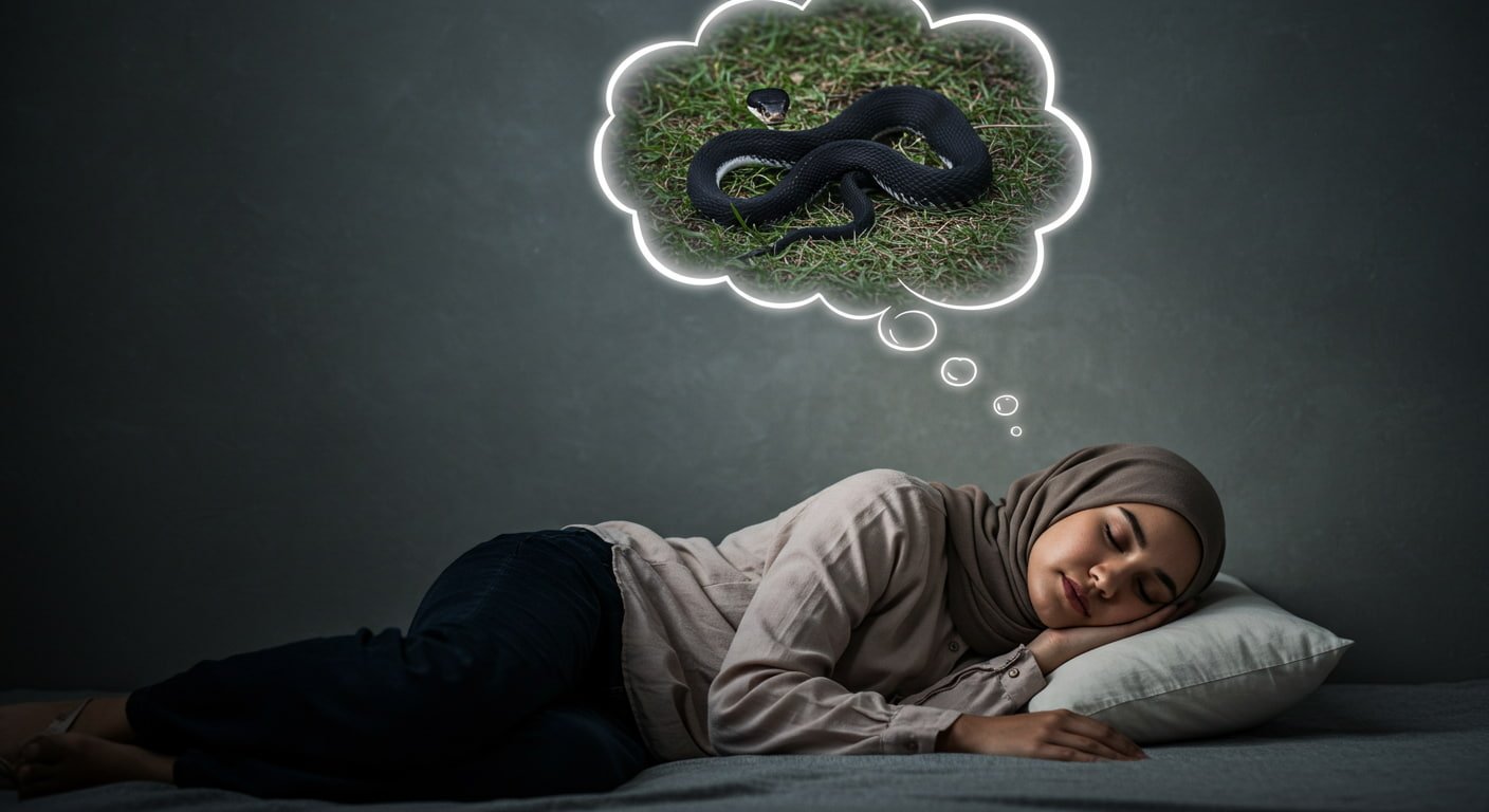 تفسير حلم الثعبان الأسود للعزباء