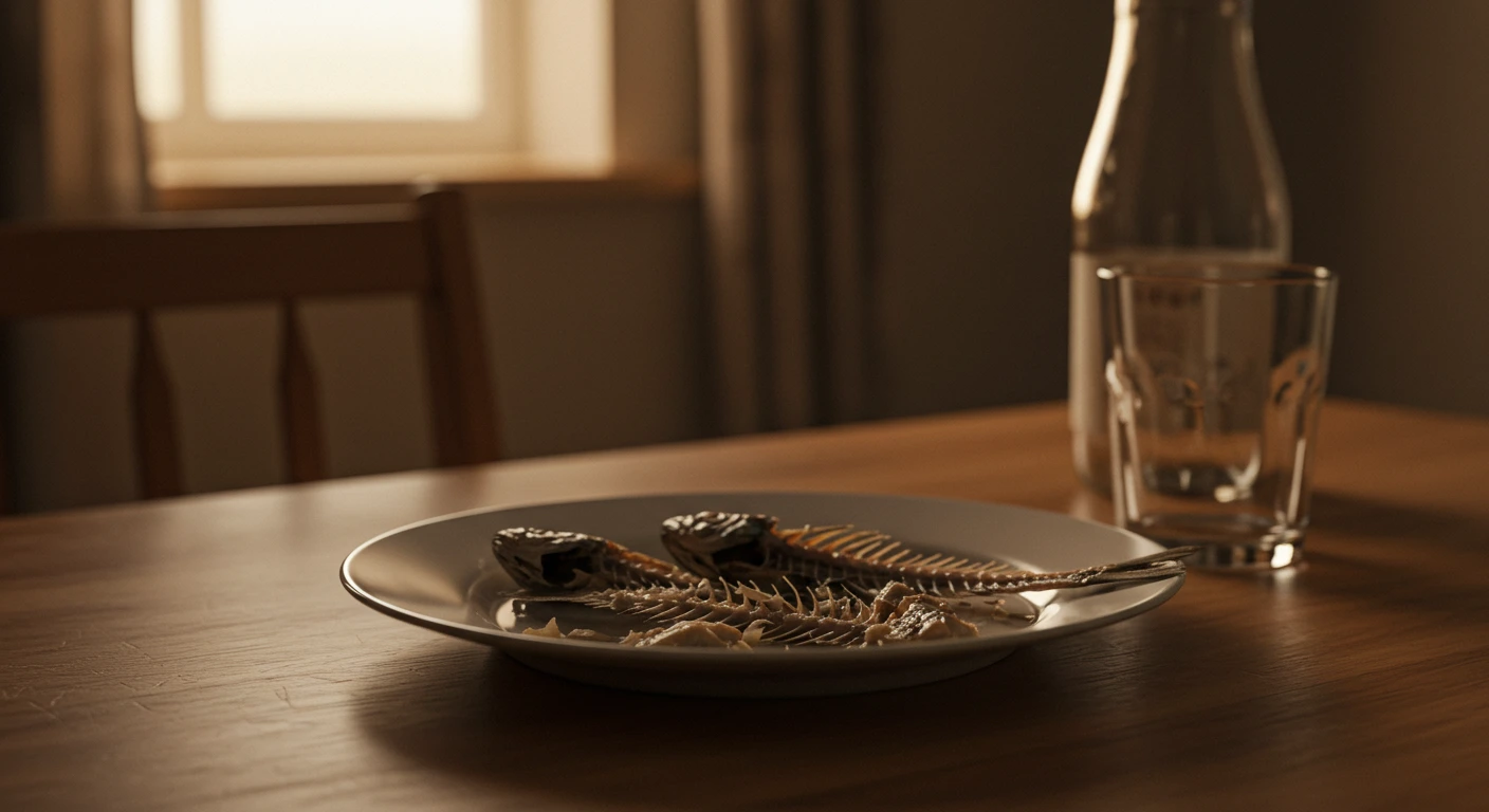 رؤية أكل السمك مع وجود الشوك