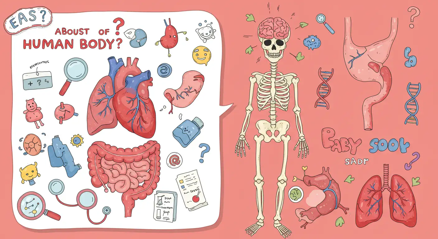 أسئلة عن جسم الإنسان بطريقة سهلة