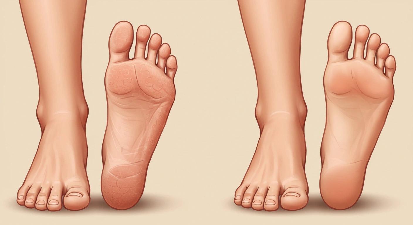 لماذا يتراكم الجلد الميت على القدم؟