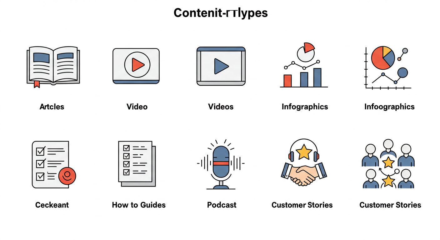 أنواع المحتوى المستخدم في التسويق