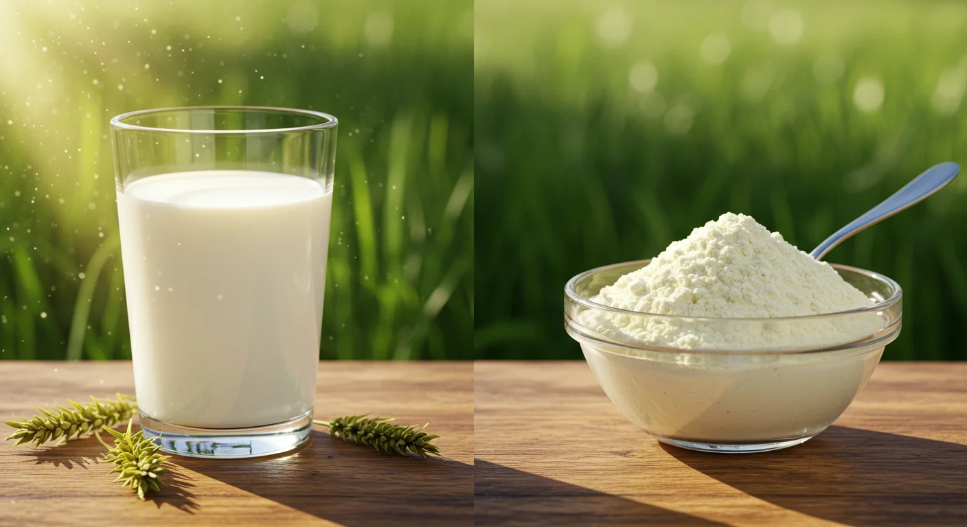 الفرق بين الحليب الطازج والحليب المجفف في الحلم