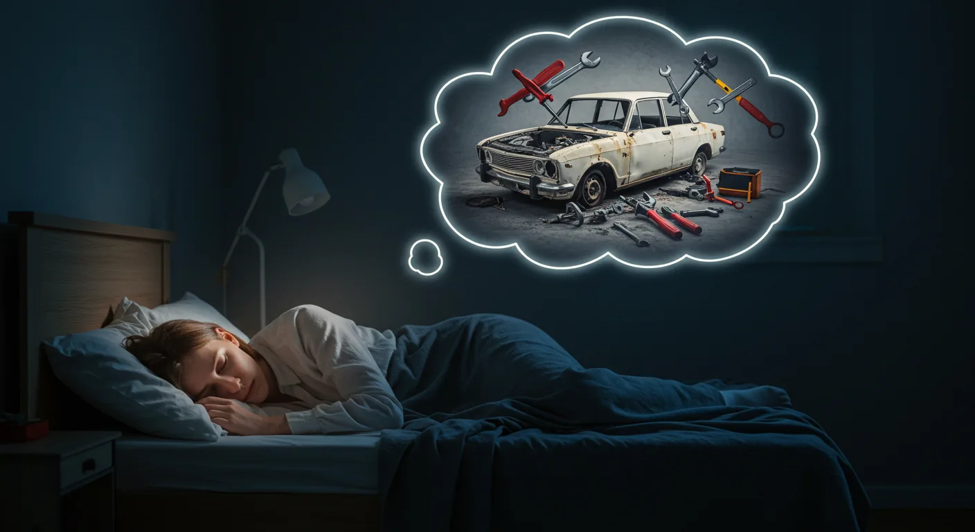 كيف أفسر حلم إصلاح سيارة معطلة؟