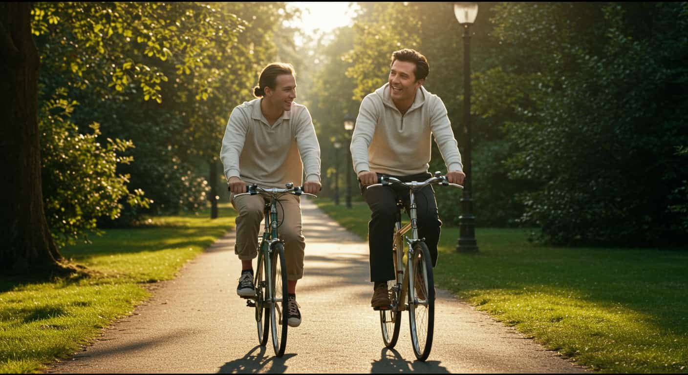 ركوب الدراجه مع شخص معروف