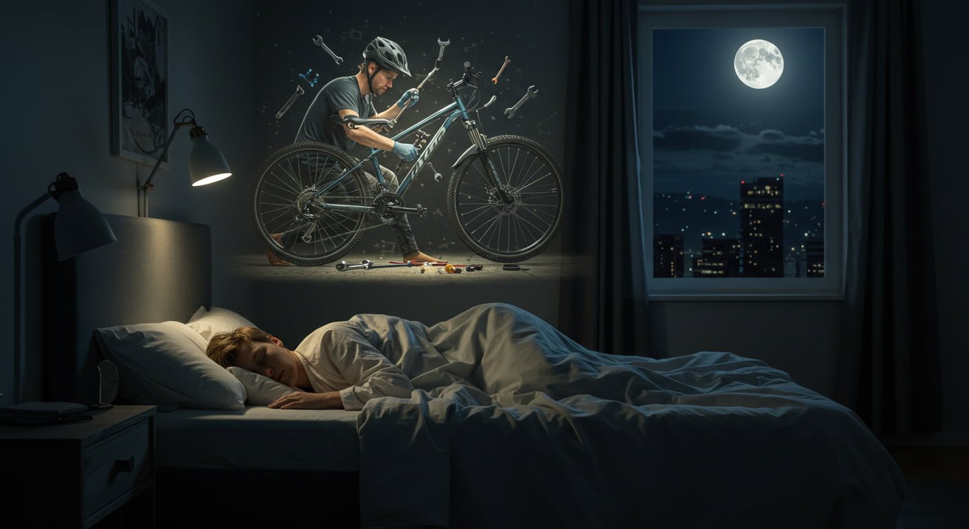إصلاح الدراجه في المنام