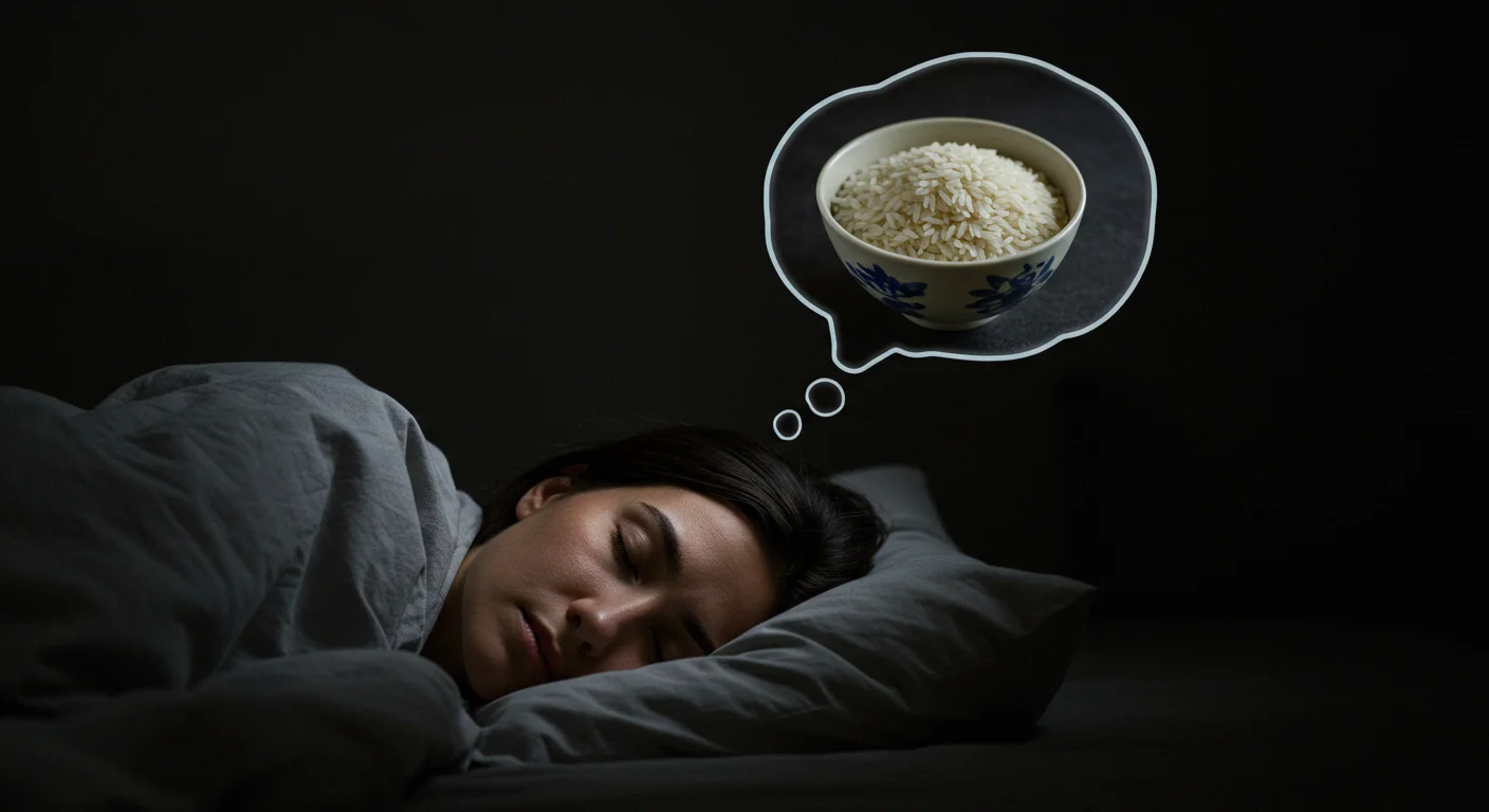 الارز النيء في المنام