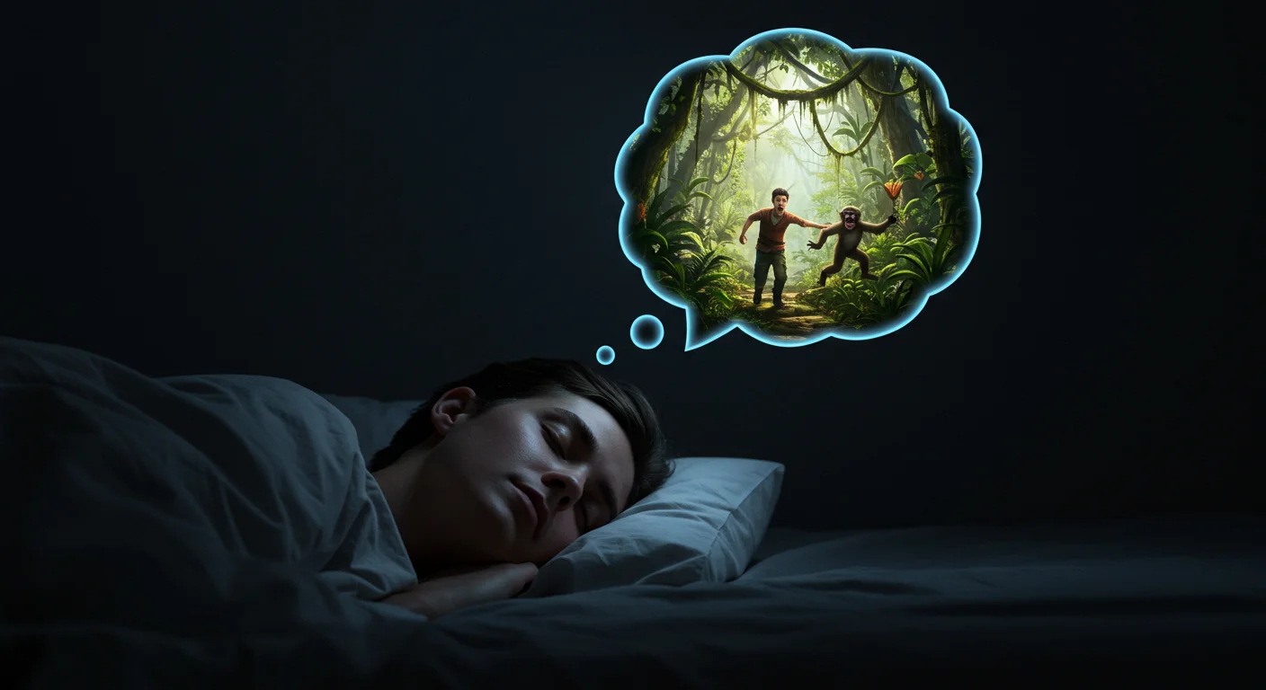 الهروب من القرد في المنام