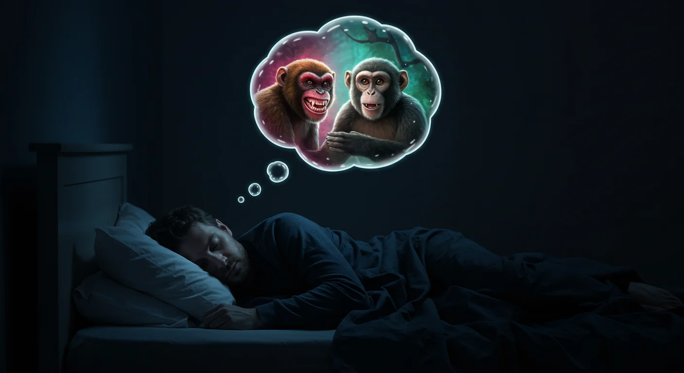 الفرق بين رؤية القرد الأليف والشرس