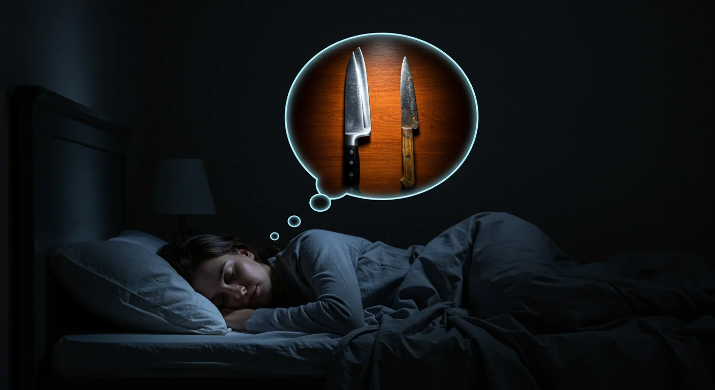 السكين الحاد أو الصدئ في المنام