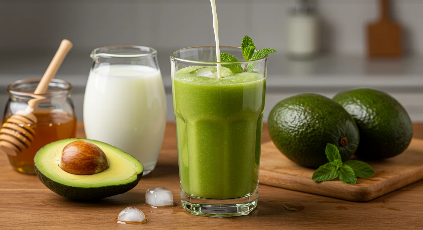 طريقة عمل عصير الأفوكادو الكلاسيكي