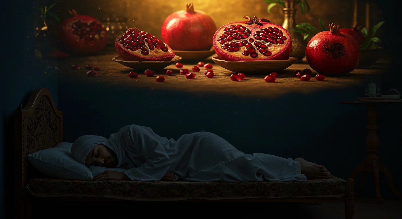 ما معنى رؤية اكل الرمان في المنام؟