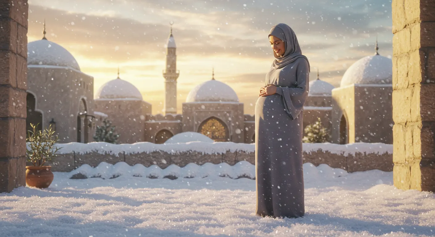دلالة رؤية الثلج للحامل