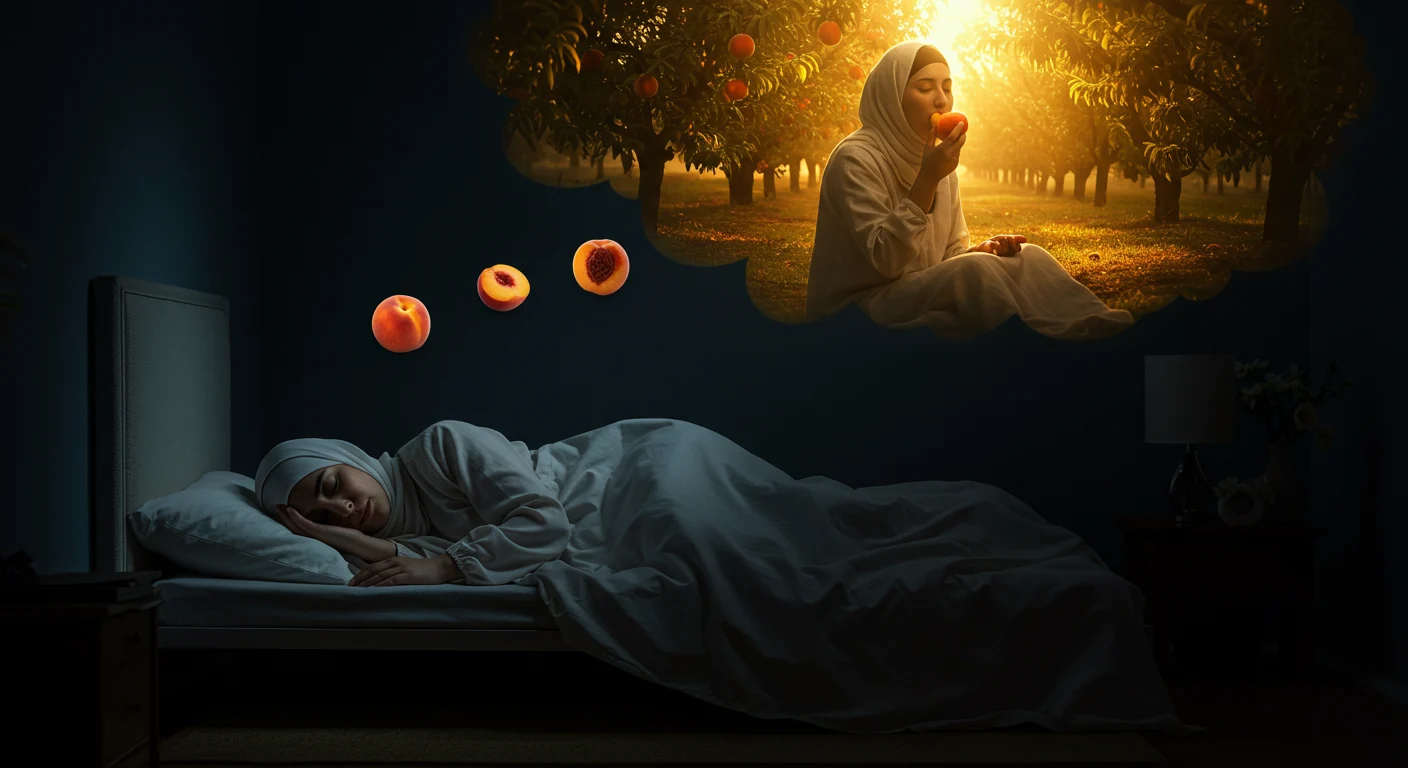 اكل الخوخ في المنام للمطلقة