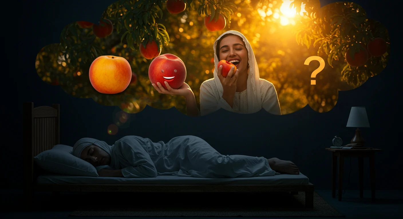رؤية اكل الخوخ الأحمر أو الأصفر: ماذا تعني؟