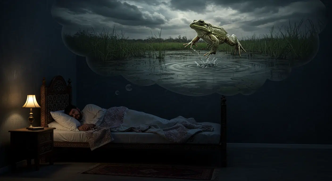 هل عض الضفدع في الحلم يدل على خطر؟