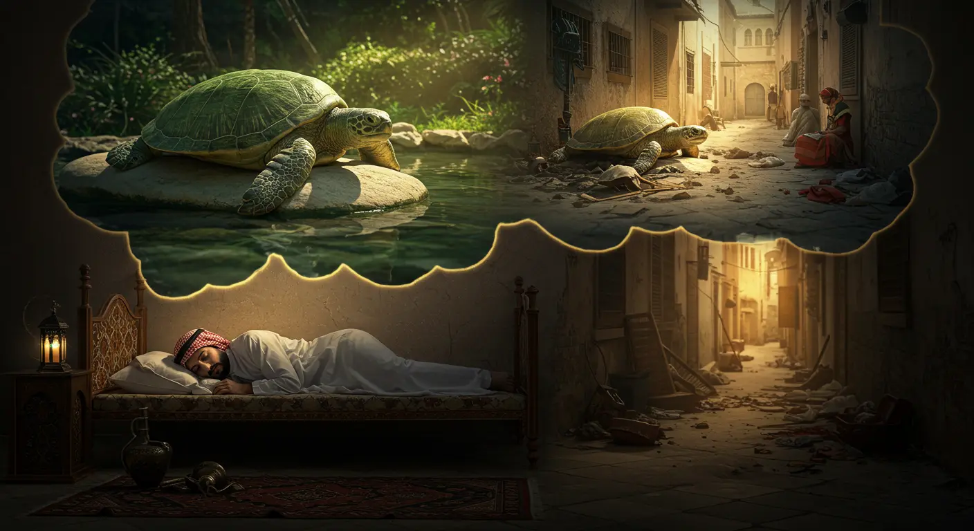 ما معنى رؤية السلحفاة في المنام؟