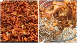 طريقة تحمير البصل بدون امتصاص زيت