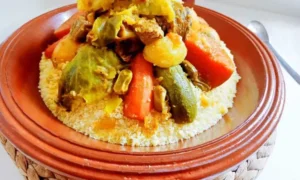 طريقة تحضير الكسكسي بالدجاج خطوة بخطوة