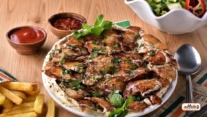 خطوات تحضير فتة الشاورما