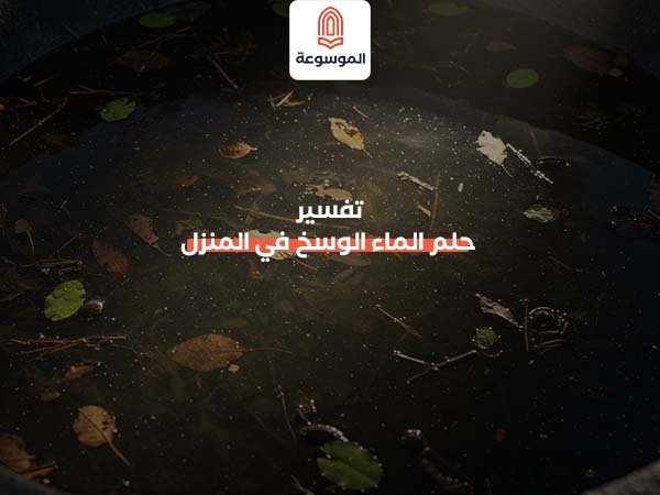 تفسير حلم الماء الوسخ في المنزل