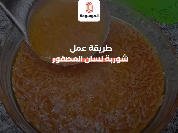 طريقة عمل شوربة لسان العصفور
