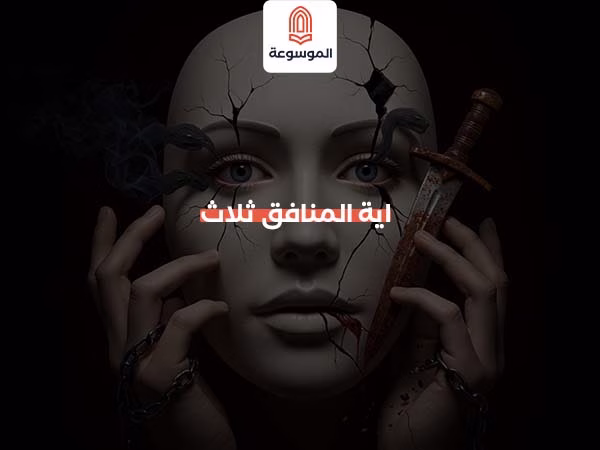 اية المنافق ثلاث