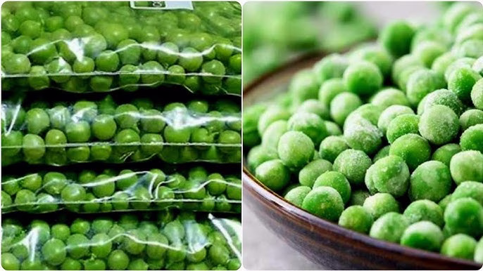 خطوات تخزين البسلة بدون سلق