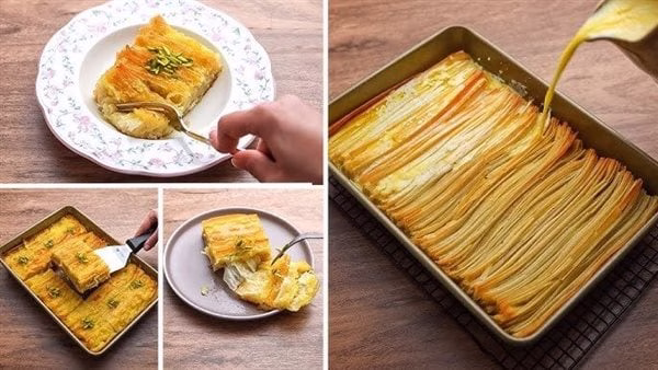 الجلاش بالمكسرات والقشطة